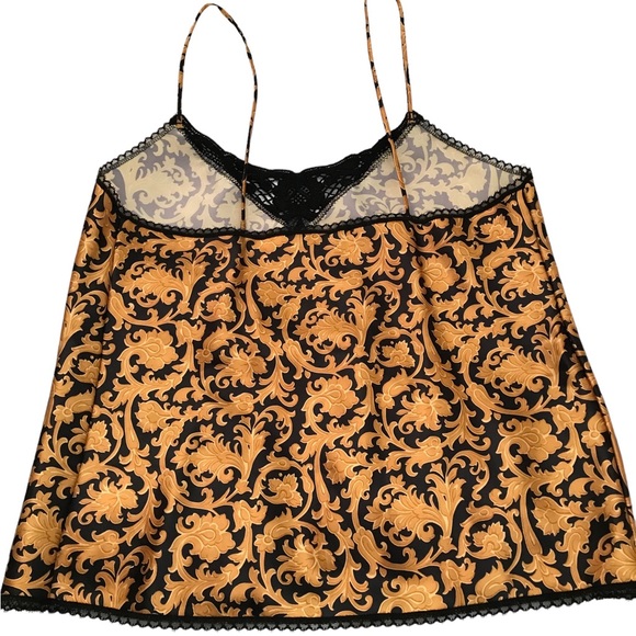 Pretty & Provocative Gold & Black Print Camisole. $12. - Picture 5 of 5